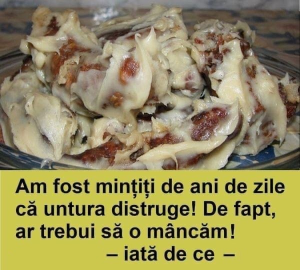 Am fost mințiți de ani de zile că untura distruge! De fapt, este mai sănătoasă decât multe uleiuri vegetale